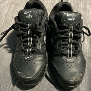 Nike Kids Black Sneakers with White Accents